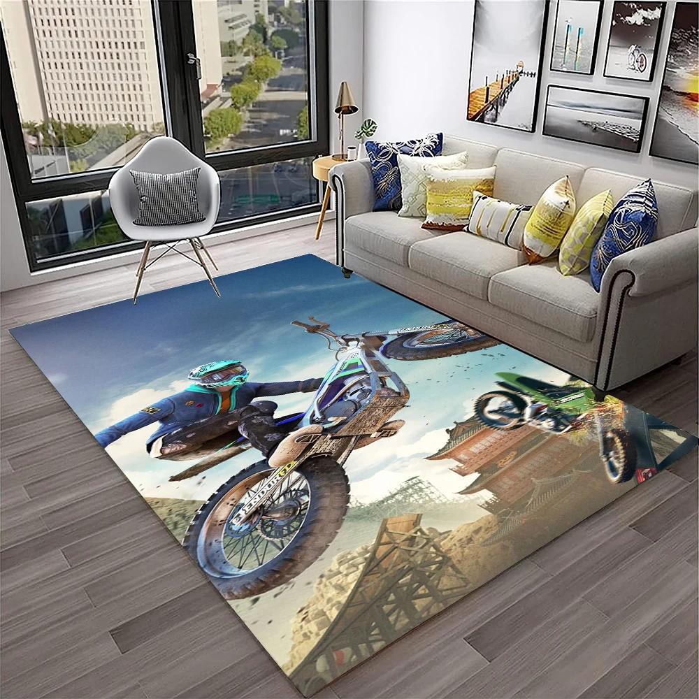 Off Road Motorrace Moto Tapijt Vloerkleed voor Huis Woonkamer Slaapkamer Bank Deurmat Decoratie, Kinder Speelkleed Antislip Vloerkleed