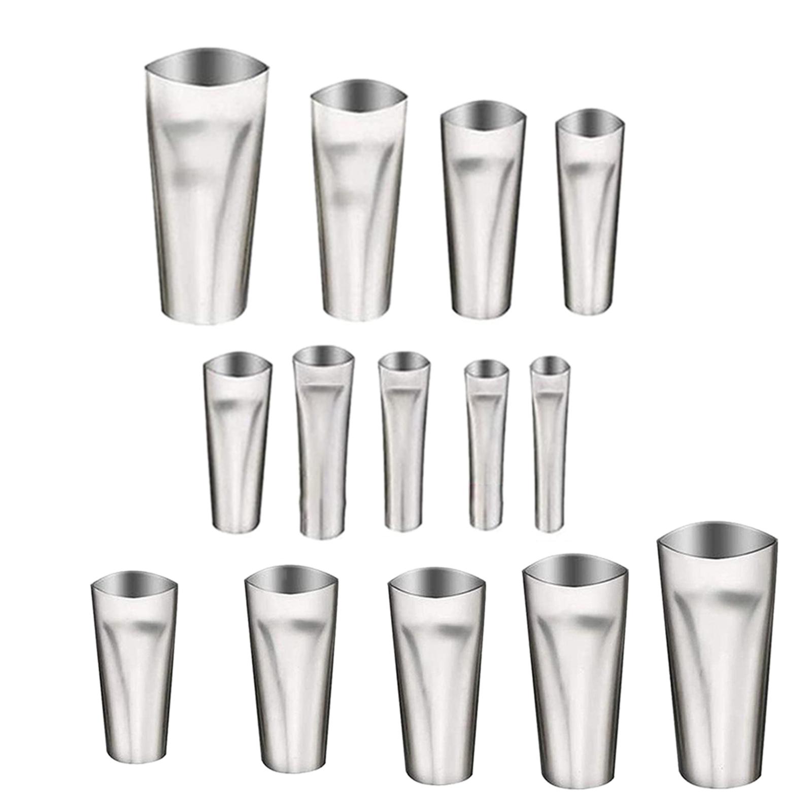 

Набор из 14 штук нержавеющих стальных герметизирующих насадок, наконечник для герметика для картриджей различных размеров, дозирующая насадка, удобная рукоятка