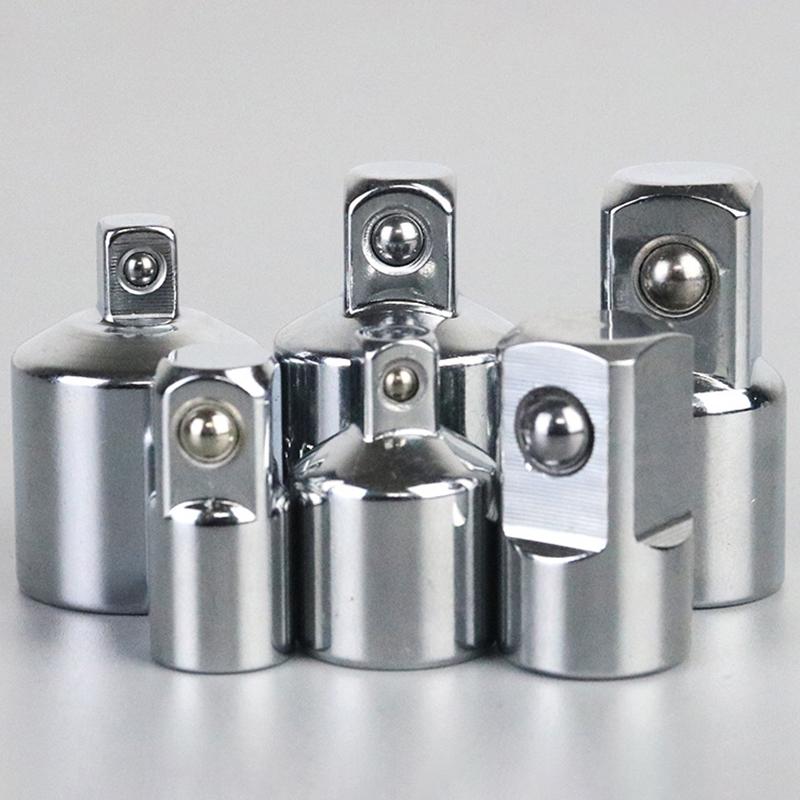 1/4" 3/8" 1/2" Ratchet Wrench Socket Converter Sleeve Head Adapter Chrome Vanadium Sleeve Drive Wrench Transform Joint