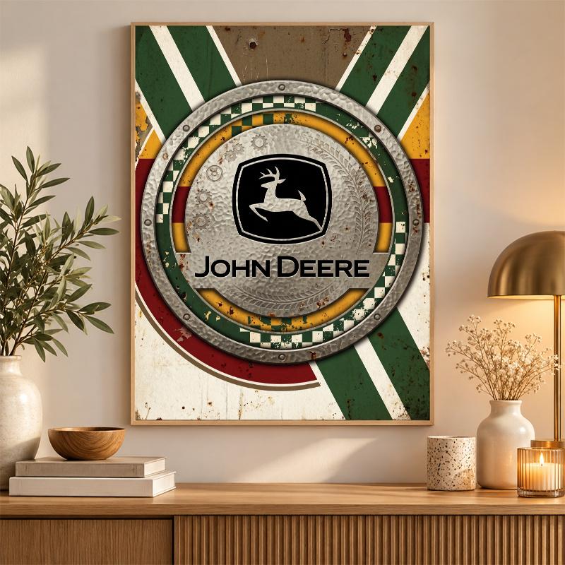 John Deere Súprava na diamantové malování 5D plné vrtáky DIY diamantová mozaika Nástěnná malba Domácí dekorace