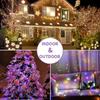 50/100/200/300 LED Solar Lichterketten LED Lichterketten Außen Garten Dekorative Lichter Weihnachtsfeiertag Bunte Lichterketten