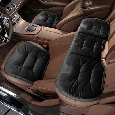 Winter Warm Flannel Car Seat Cushion Anti Slip Rear Seat Soft Pad For Jeep Renegade Compass Grand Cherokee Wrangler JK Commander