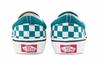 Vans Low Top Kids' Skateboarding Shoes White Green Checkerboard Children Aged 3 7 Years Old VN0A5KXM9EX