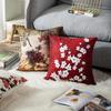 Cherry Blossom Pillowcase Printed Polyester Home Bedroom Bed Living Room Sofa Decorative Cushion Cover