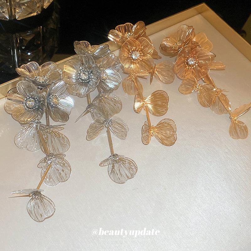 GemChic Women's Earrings Ear Stud  Needle Fashion Embed Zircon Flower Exquisite Earrings Cool Birthday Christmas Jewelry Gift