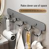 Wutuo No-Drill Strong Adhesive 6-Hook Rack
