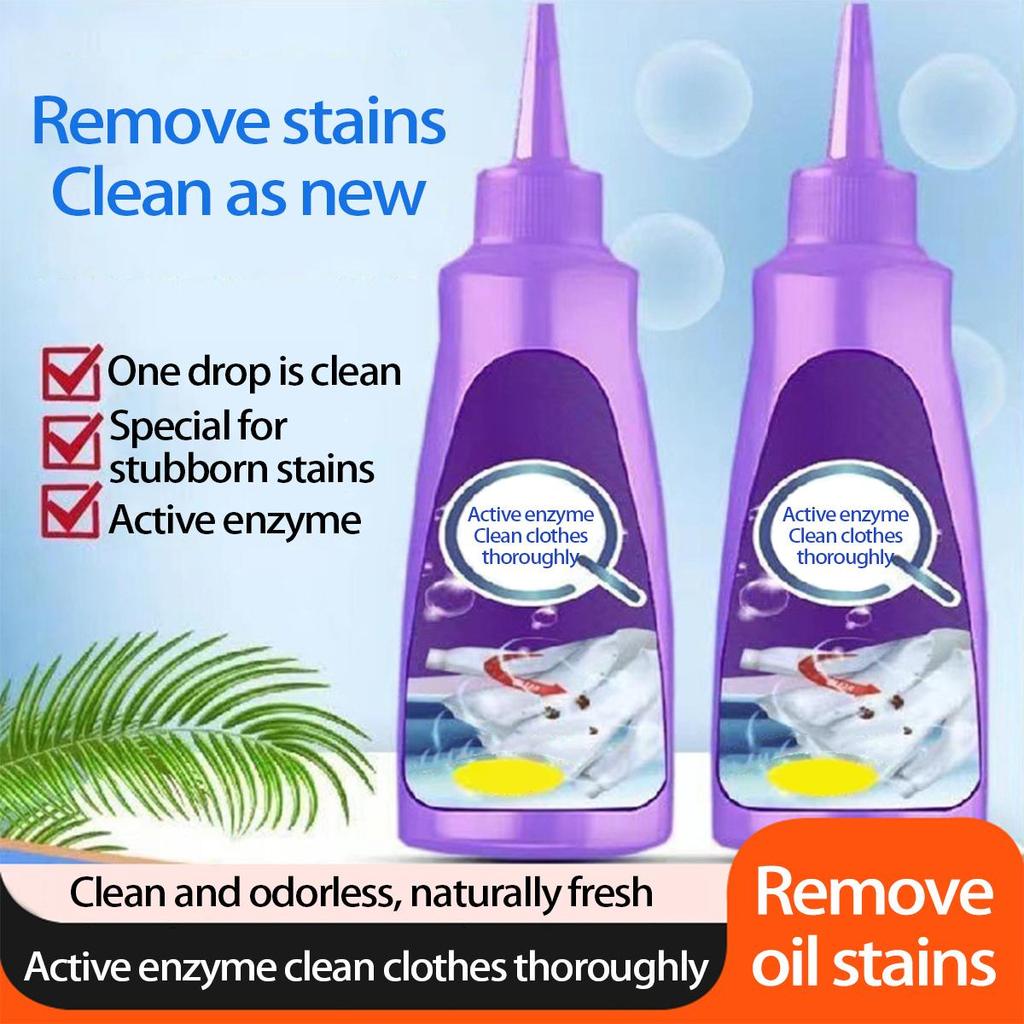 Aktivní enzymový odstraňovač skvrn – rychle působící olej a čistič odolných skvrn, bez nutnosti mytí