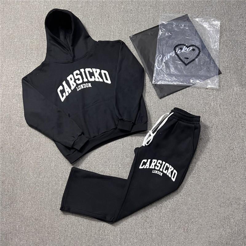 Set Felpe Uomo Donna Abbinati Tute da Jogging Felpa con Cappuccio Stampata Pantaloni