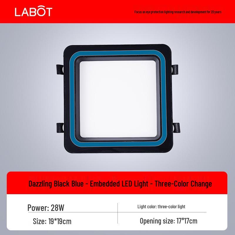 Large Recessed Square Downlight Panel with Honeycomb Design for Kitchen and Bathroom Ceilings (2020 Model)