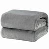 Manta de Franela 200*230cm Negro Rosa Gris Violeta Lujo Cálido Hogar Sofá Cama Manta_a