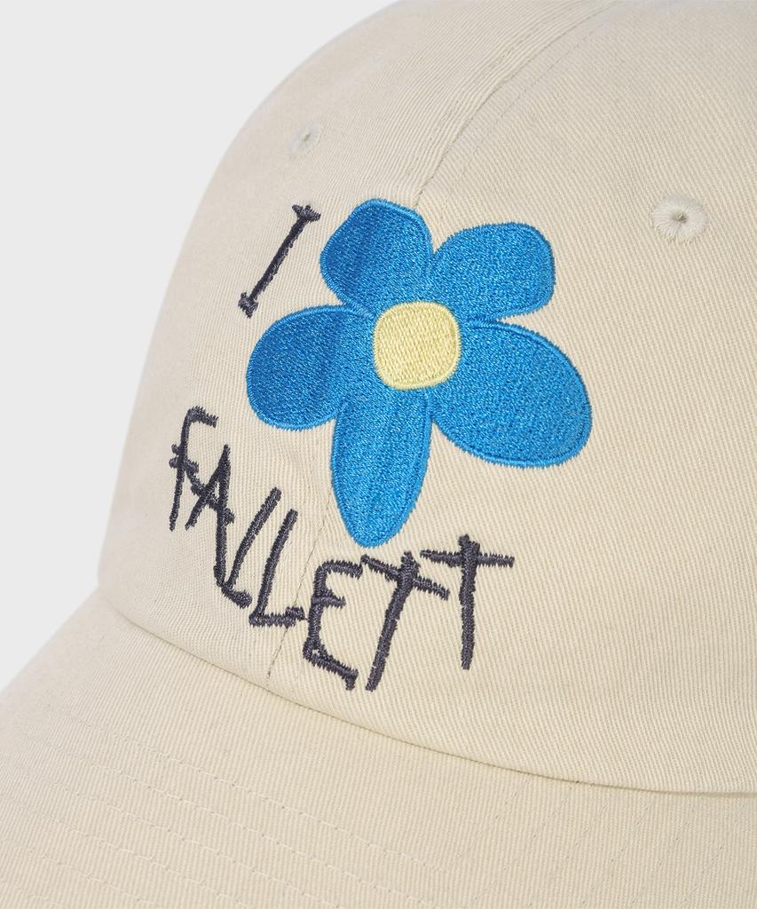 FALLETT Drawing Flower Ball Cap Ivory