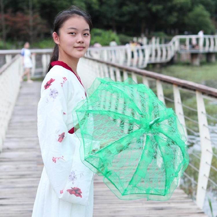 Jedinečné krajkové dekorativní deštníky, více barev, pro pódiová vystoupení, Halloween