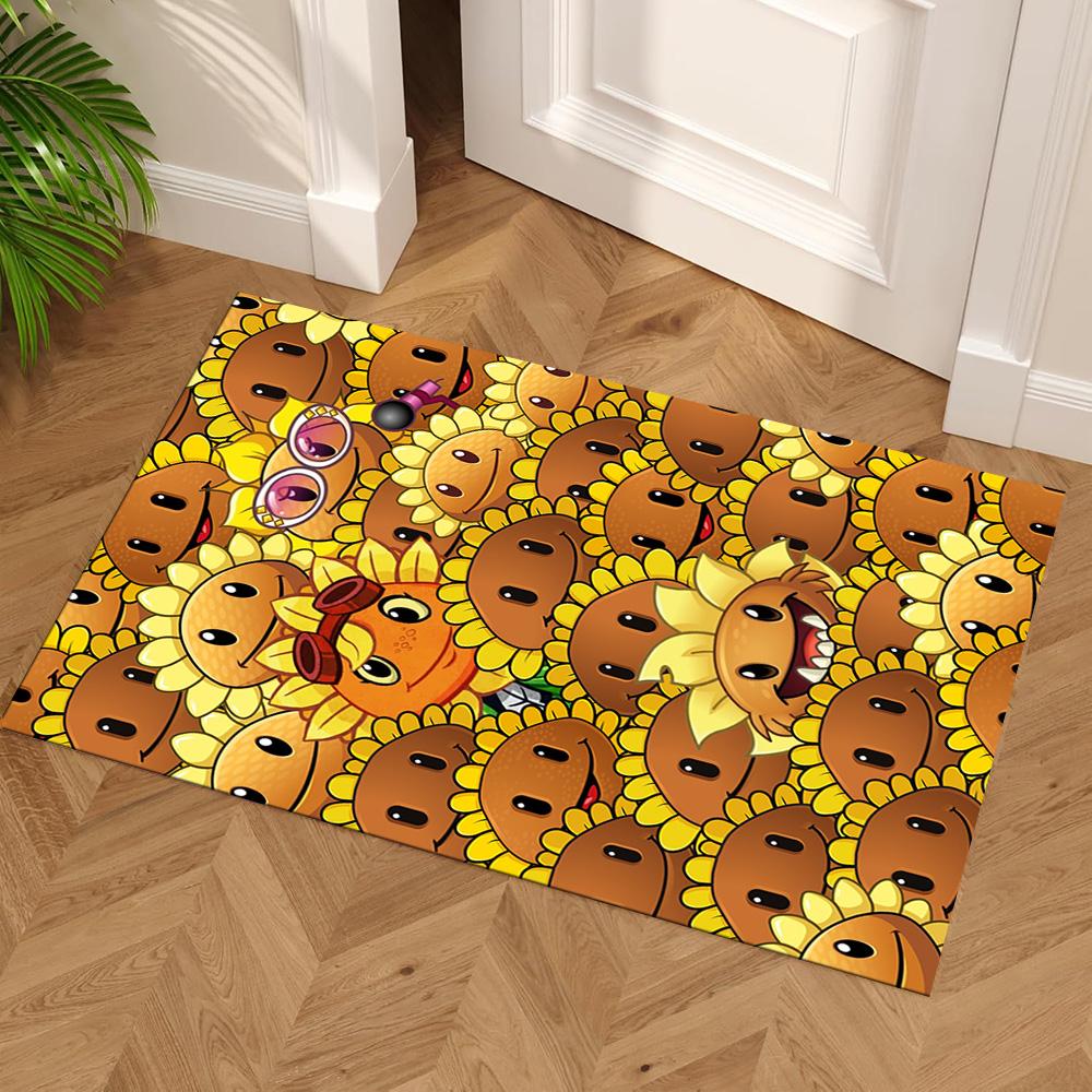 Plants Vs. Zombies Carpet Design for Bedrooms Game Room Dining Room Decorate room Anti-slip Rug Office home decor Perfect Birthday/Christmas Gift Idea