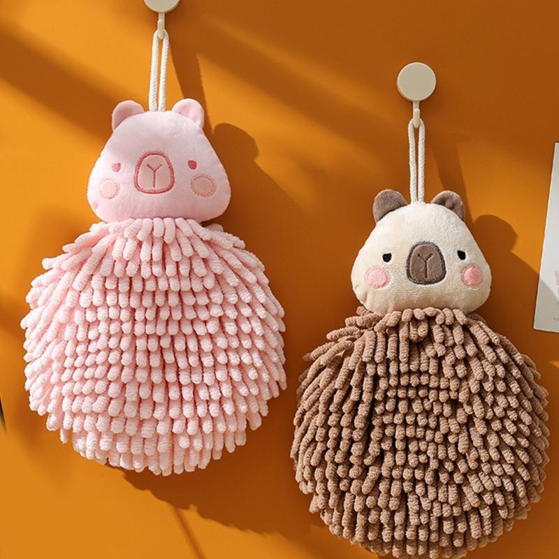 Soft Chenilles Hand Towels for Bathroom Kitchen Quick Dry Decorative Hand Bath Towels Hanging Hand Drying Towel with Loop