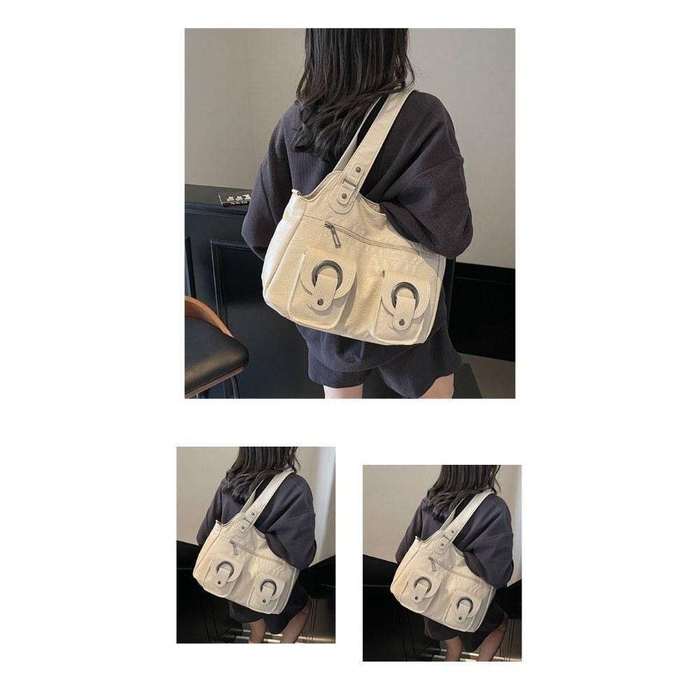 Multi Carry Faux Leather Handbag with Shoulder Crossbody and Handheld Options