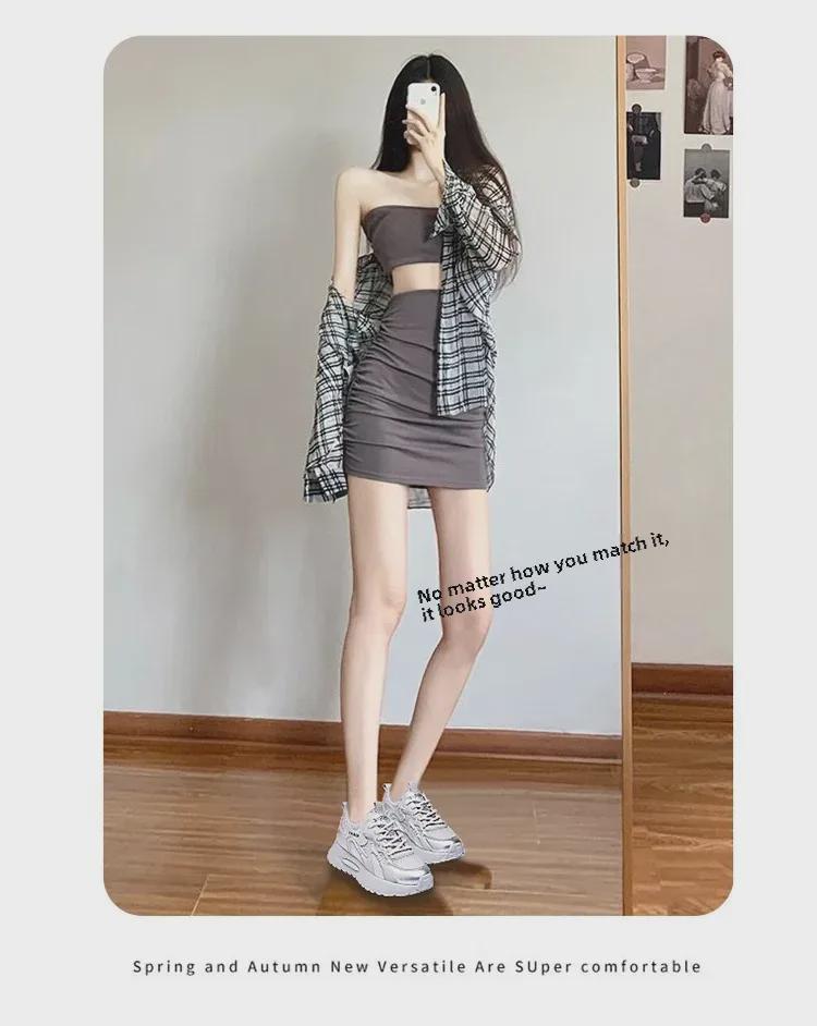 Women's 2024 Breathable Mesh Platform Sneakers - Trendy Casual All-Match Sports Shoes