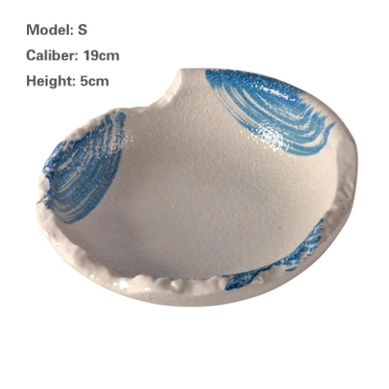 

Посуд у японському стилі та вітер Креативна десертна тарілка з фруктами Рисова тарілка Керамічна тарілка для суші Тарілка для лосося Господарська тарілка