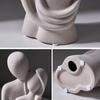 Ceramic Decorative Figurine of a Couple In Love - White 20cm