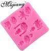 Cartoon Silicone Mold Gumpaste Chocolate Candy Clay Molds Boy Girl Cupcake Fondant Cake Decorating T