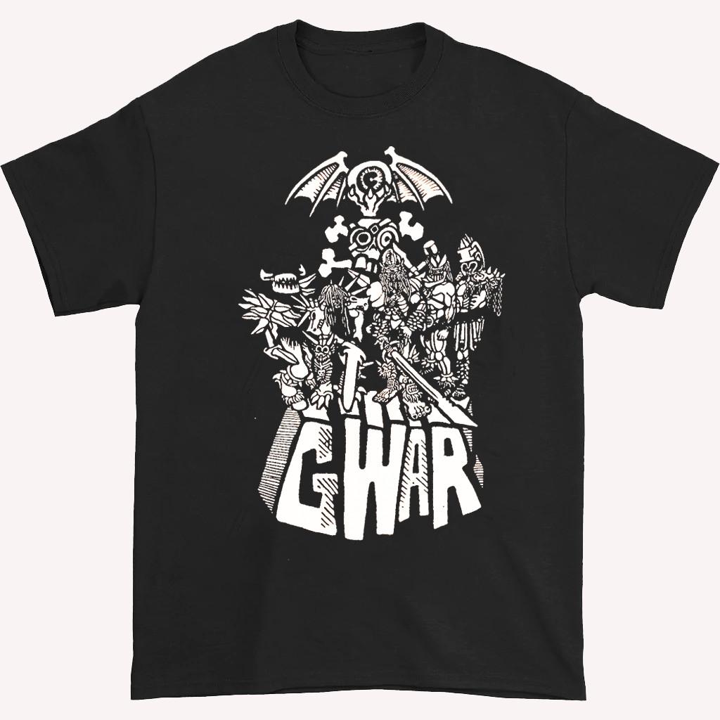 VTG Metal Black and White GWAR band Shirt Black Unisex Classic S-5XL M