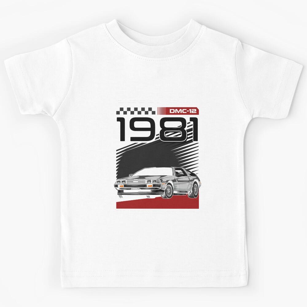 Vintage Classic Car Delorean 1981 Kids T-Shirt 140