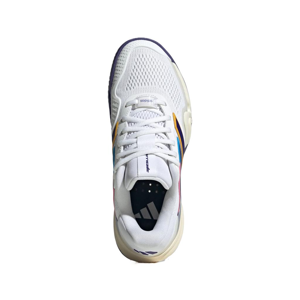 Adidas BARRICADE 14 Tennis Shoes Women's Low Top White/Collegiate Purple/Ivory KK3854