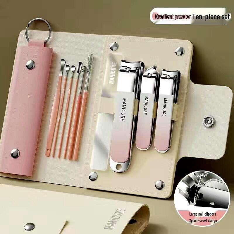 High-End Stainless Steel Nail Clippers & Pedicure Set for Adults