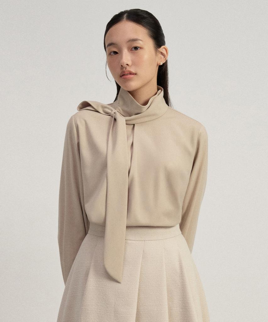 TOWAV Neli Tie Blouse_Beige