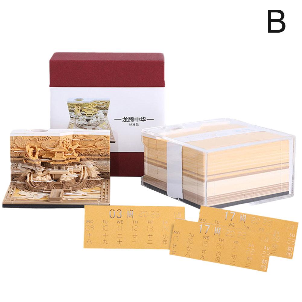 

3D блокноты ретро-строительные кубики блокноты наклейки для заметок подарки офис для друзей новинка N5O1 Sunday calendar payment-one