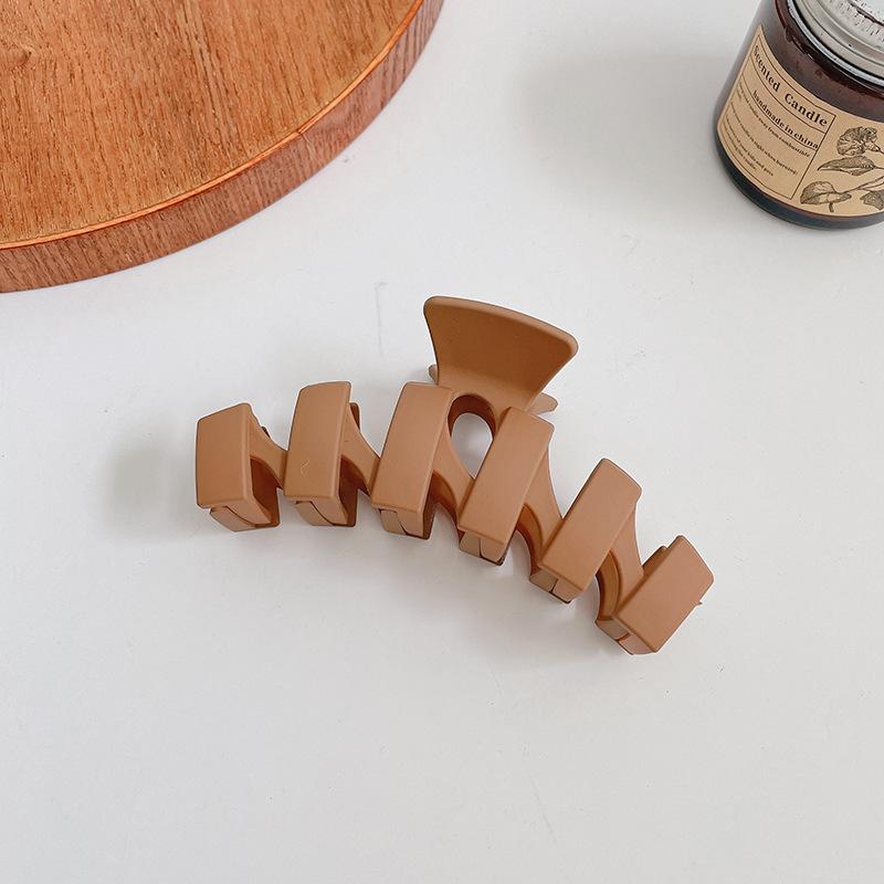 Nuove pinze per capelli a chela eleganti da donna Bianco Caffè Plastica Grande Pinza per capelli Copricapo Coreano Ragazze Pinze per capelli a chela di granchio Accessori per capelli alla moda