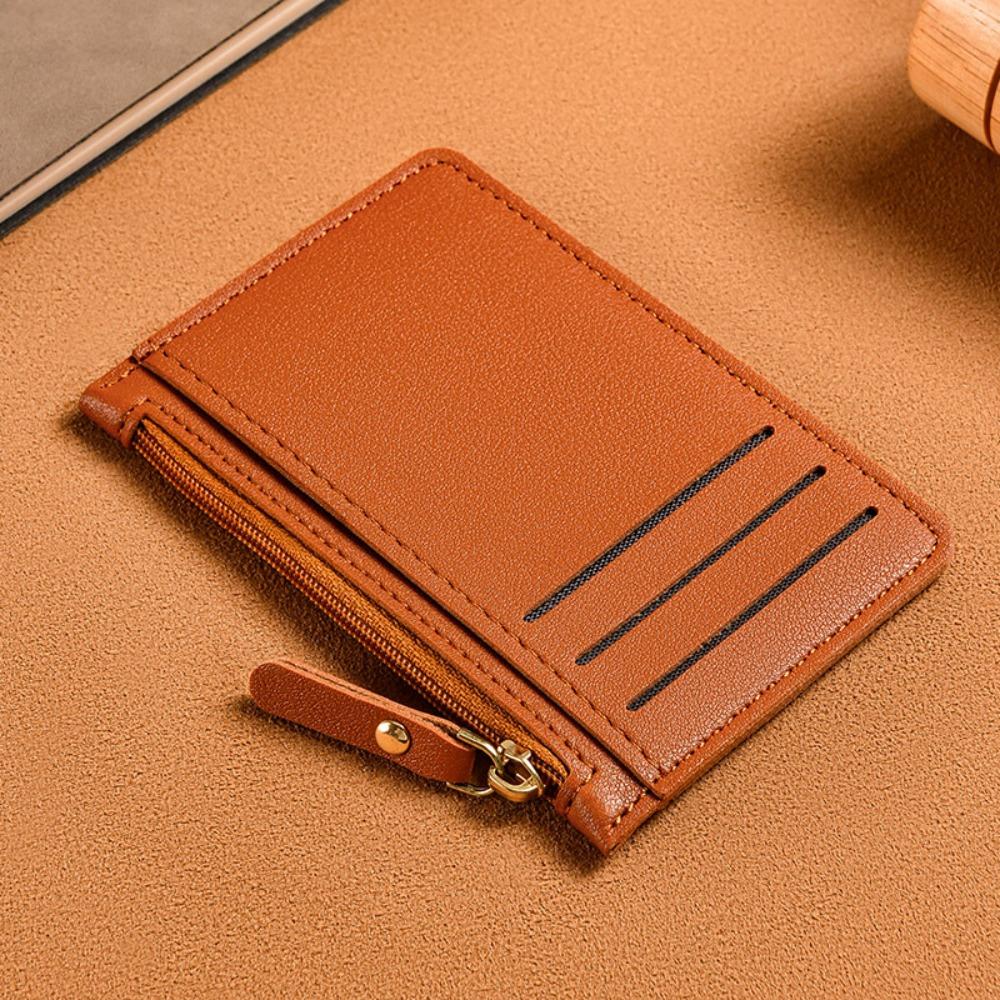 Ultra-thin Card Bag, Women's Small and Simple Multi-card Zipper Change Bag, Large-capacity ID Card Holder, Card Holder.