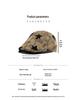 Korean Style Women's Versatile Distressed Star Newsboy Cap, Reversible Trendy Beret for Large Head Circumference