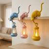 Cute Figurine Cat Wall Hook Light 3D Printed Cat Decor Lamp Cat Shaped Hook  Desk Organization