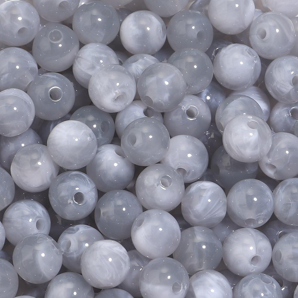100pcs/lot 10mm Round Double Colors Acrylic Beads Loose Spacer Beads For Jewelry Making Diy Bracelet Necklace Charms Accessories