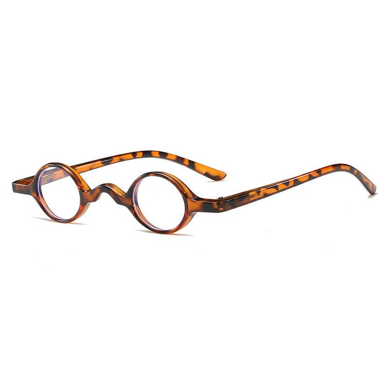 New Personalized Mini Retro Round Reading Glasses For Men Women Fashion Spring Legs Rejuvenated Glasses 237