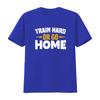 Train Hard Or Go Home Gym Workout Friends Trendy T Shirt for Fitness Motivate  Vintage Washed Comfortable Graphic Breathable