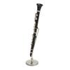 Miniature Clarinet Replica with Stand and Case Mini Musical Instrument Dollhouse Model Decoration