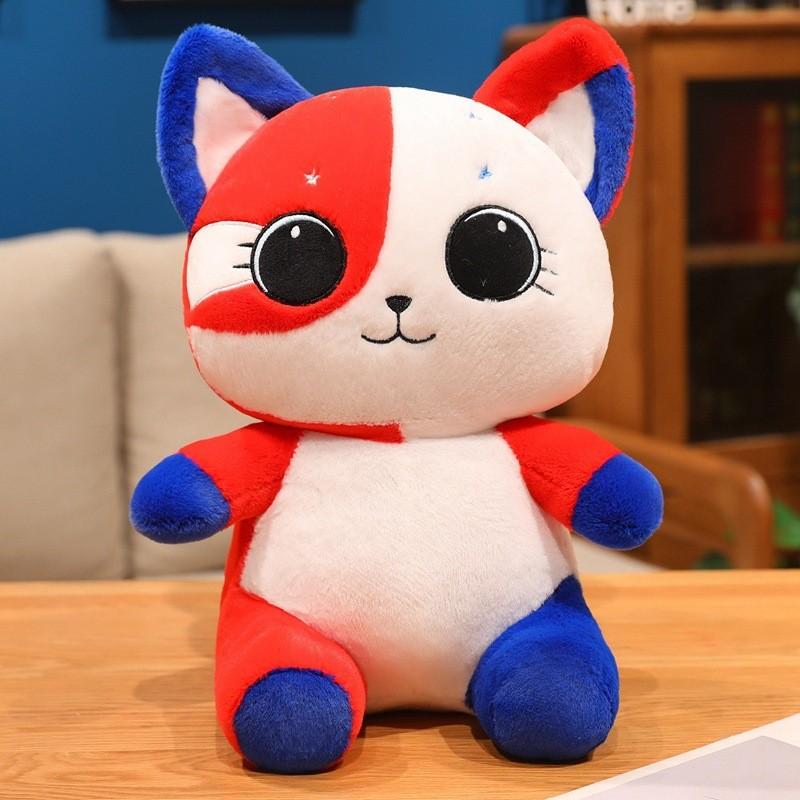 Plush Cat Toy With American Flag Design For Kids And Adults