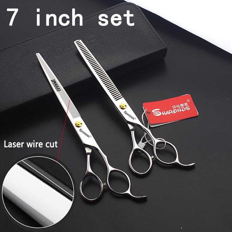 5/6/6.5/7/7.5 Inch Professional Hairdressing Scissors Japan 440C Hairdreser Scissors Barber Shears Set Cutting Thinning Haircut