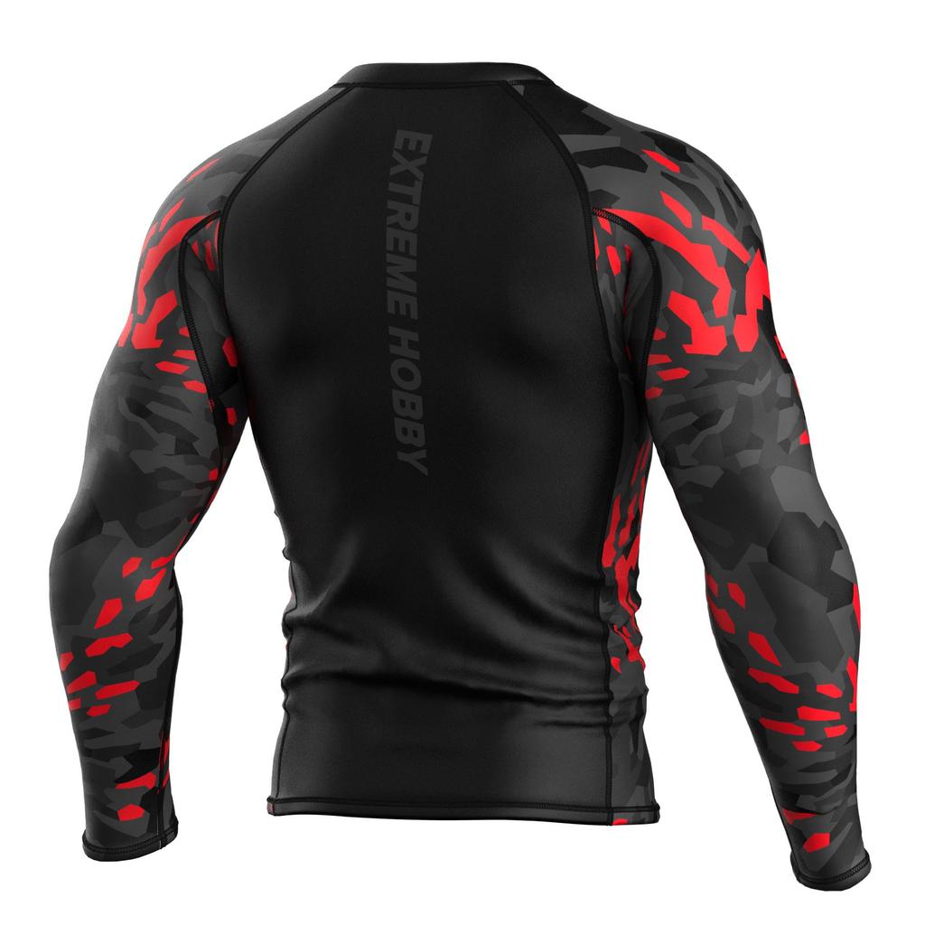 Extreme Hobby Rashguard Long Sleeve Black Panther Black-Red L