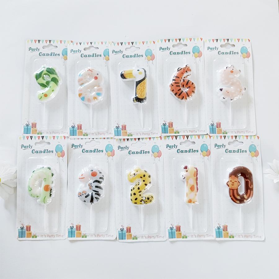 Cartoon Animal Happy Birthday Cake Candle Children Cute Party Candle Baby Happy First Birthday Baking Decoration