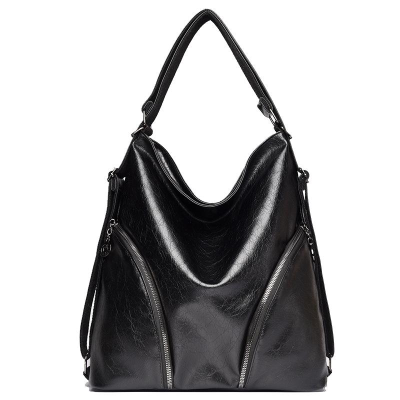 Fashionable and Retro Large-capacity Backpack Simple and Casual Single-shoulder Crossbody Tote Bag