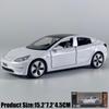 1:32 Model 3 Mid-size Luxury Sedan Alloy Metal Diecast Model Car Simulation Miniature Holiday Present & Home Trendy Ornament Toy
