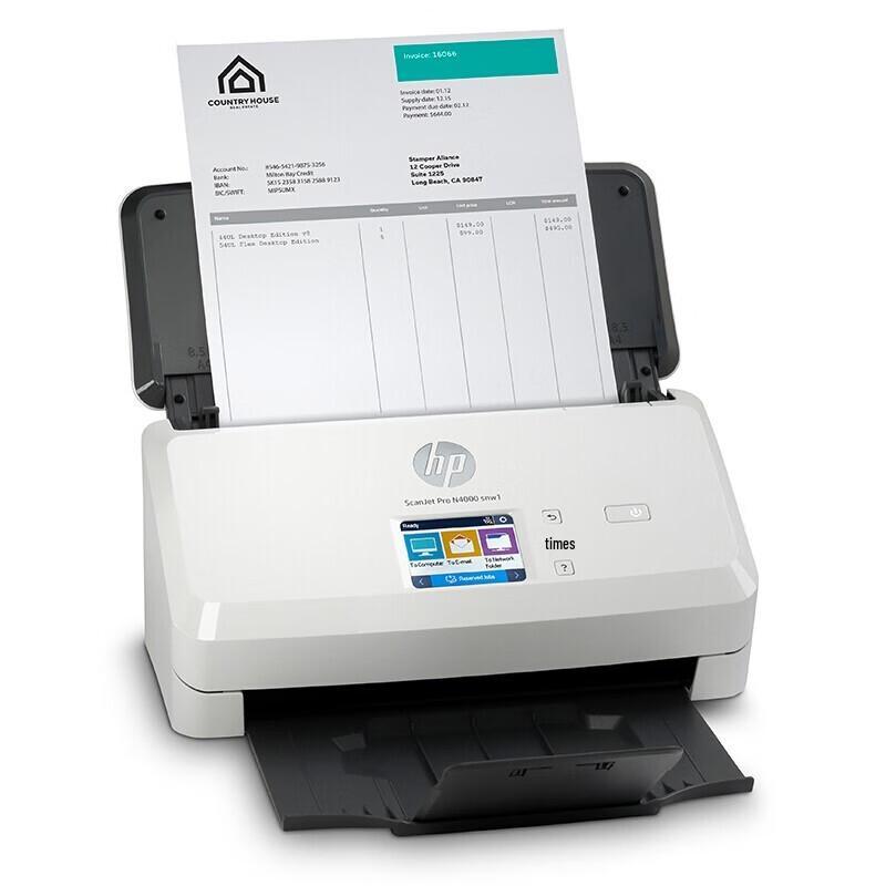 HP N4000 snw1 A4 Document Scanner CN plug (adapter included)
