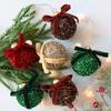 16Pcs Butterfly Bow Christmas Balls Round Christmas Hanging Pendant Christmas Tree Ornaments  Gifts