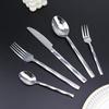 304Dinner set stainless steel with diamond design, covered with square shank, fork Simple, knife, spoon, fork, tea sets dining