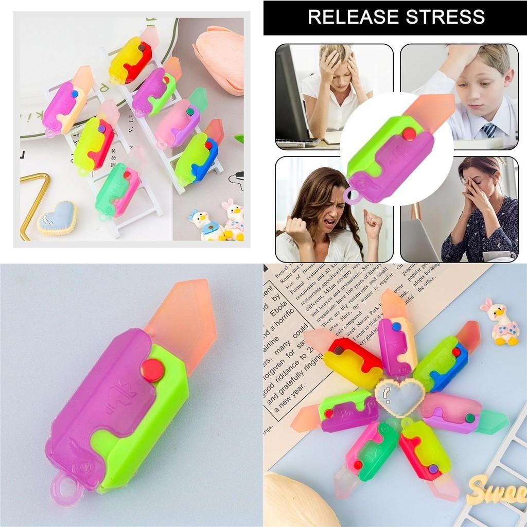 Mini Carrot Knife Keychain In Different Colors Creative Key Pendant Decompression Toy Small Size Carrot Knife Soft Rubber Material