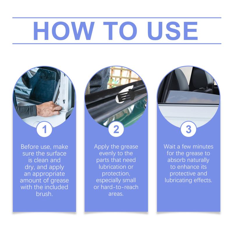 HighPerformance Grease 100g for Vehicle Maintenance Suitable for Rubber Plastic Auto Parts LongTerm Protection
