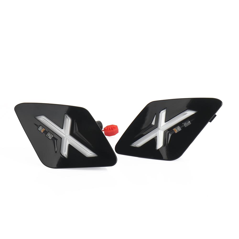 

Motorcycle LED Front Rear Turn Signal Indicator Daytime Running Light Kit NEW For Vespa GTS 300 gts300 GTS300 2023 2024 2025