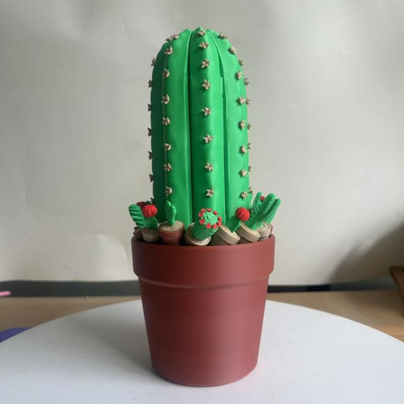3D-gedrucktes Harz-Kaktus-Rollbrettspiel-Set Schreibtisch-Ornament Faltbar Zeitvertreib Dekoration Schachspielzeug Haus Büro Bastelware Gedruckte Geschenke